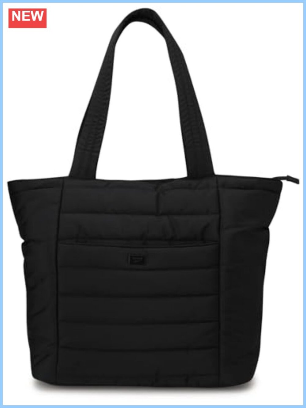 Reebok Womens Puffer Tote Bag with Zipper Lightweight Travel Carry On